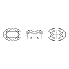 Preciosa® MAXIMA Crystal Sew-On Cups LS-Y-PRC-SB8-10330-S-5