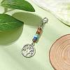 Alloy Tree of Life Pendant Decorations HJEW-JM02062-02-2