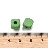 Spray Painted Wooden Beads WOOD-P021-01B-28-3