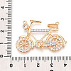 Brass Micro Pave Cubic Zirconia Pendants ZIRC-T016-11-3