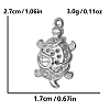 304 Stainless Steel Pendant Rhinestone Settings PW-WGBB038-01-2