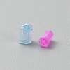 Opaque Colours Glass Hexagon Bugle Beads GLAA-TAC0005-008C-2