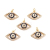 Brass Micro Pave Cubic Zironia Pendants KK-D065-07G-1