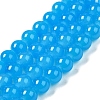 Baking Paint Imitation Jade Glass Round Bead Strands X1-DGLA-Q021-8mm-13-4