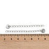 Non-Tarnish 304 Stainless Steel Chain Extender STAS-I304-25P-3