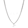 1Pc 304 Stainless Steel Letter Pendant Necklaces NJEW-LP0001-33Y-P-1
