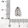 Brass Micro Pave Cubic Zirconia Beads KK-F895-19P-4
