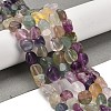 Natural Colorful Fluorite Beads Strands G-P497-01E-10-2