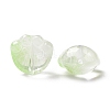 Transparent Spray Painted Glass Beads GLAA-I050-05E-3