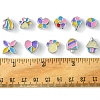 33Pcs 11 Styles CCB Plastic Large Hole Beads DIY-FS0006-72-5