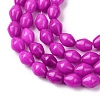 Natural Dyed White Jade Beads Strands G-H343-C01-01-4