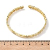 Brass Micro Pave Cubic Zirconia Bangles BJEW-C144-02G-5