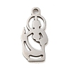 Non-Tarnish 304 Stainless Steel Pendants LS-STAS-S123-02P-1