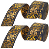 Gorgecraft Ethnic Style Polyester Silk Grosgrain Ribbon OCOR-GF0003-67B-1