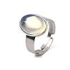 Adjustable 304 Stainless Steel Finger Rings for Women GG-CBA7994-04P-6