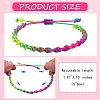 Braided Nylon Thread Cord Bracelets BJEW-SW00049-02-7