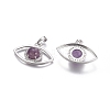 Natural Amethyst Pendants G-L512-H07-2
