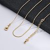 Long-Lasting Plated Brass Boston Link Chain Necklaces NJEW-K112-08G-NF-2