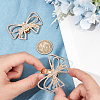 2Pcs Bowknot Alloy Rhinestone Shoe Decorations FIND-CP0002-24B-3