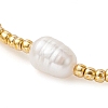 Natural Pearl & Seed Braided Bead Bracelets BJEW-JB09722-01-3