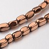 Electroplate Non-magnetic Synthetic Hematite Bead Strands G-F300-40B-08-1