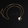 304 Stainless Steel Enamel Yin Yang Pendant Necklaces for Women VV9279-2-1