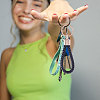 6Pcs 6 Colors PU Leather Kaychians KEYC-CA0001-56-6