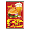 Vintage Metal Tin Sign AJEW-WH0157-034-1