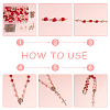   DIY Catholic Rosary Necklace Making Kit DIY-PH0008-91-5