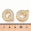 Brass Micro Pave Cubic Zirconia Pendants KK-N254-06G-Q-3