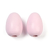 Spray Painted Wood European Beads WOOD-F017-10A-1