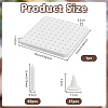 Square Aluminum Oxide Ceramic Porous Refractory Mats with 60Pcs Kiln Frame Support Nails DIY-OC0015-75-2