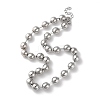 Rack Plating Brass Ball Chain Necklaces for Women NJEW-G102-01E-P-1