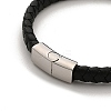 Braided Microfiber Leather Cord Bracelets BJEW-P328-07B-P-3