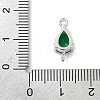 Brass Pave Cubic Zirconia Connector Charms KK-Z120-31P-01-3