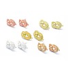 Alloy Stud Earring Findings PALLOY-F255-15-1