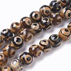 Tibetan Style 3-Eye dZi Beads TDZI-I003-02E-1
