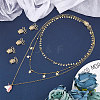 3-Strand 6-Hole Brass Box Clasps FIND-SC0003-31G-6