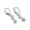 Brass Micro Pave Cubic Zirconia Earring Hooks KK-F795-06M-3