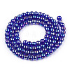 Electroplate Transparent Glass Beads Strands LS-GLAA-T032-T4mm-AB15-2