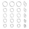 20Pcs 5 Styles 925 Sterling Silver Split Rings STER-TA0001-49-2