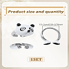 1Set Cartoon Alloy Adjustable Cuff Rings Sets RJEW-LP0005-01-2