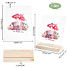 Transparent Acrylic Earring Displays NDIS-WH0015-01B-3