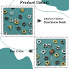 120Pcs 4 Colors Alloy Bead Frame FIND-SC0017-94-5