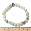 Natural Amazonite Bead Stretch Bracelets BJEW-K212-B-007-8