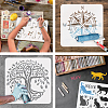 PET Hollow Out Drawing Painting Stencils DIY-WH0391-0198-4