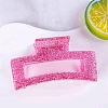 Rectangle Glisten Resin Claw Hair Clips PW-WGF8226-02-1