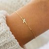Simple Style Alloy Letter Link Bracelets WG5F19A-22-1