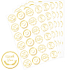 Word Gold Foil Self-adhesive Stickers DIY-WH20001-13H-1