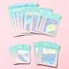 60Pcs 5 Styles Rectangle Glitter Holographic PVC Resealable Packaging Bags ABAG-FS0001-14B-7